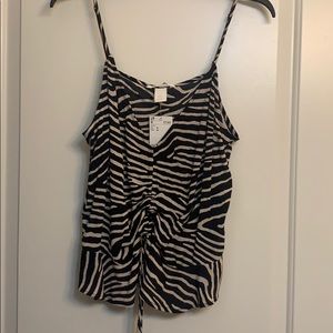 Zebra Printed Tank Top